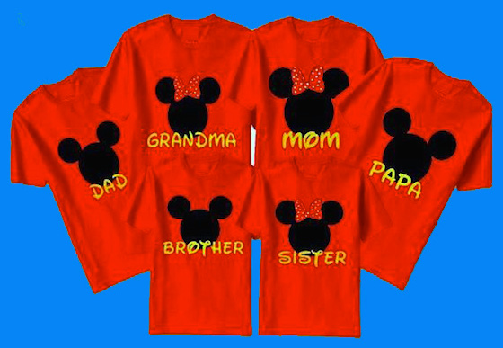 Do You Wear Custom T-shirts for Your Disney Family Vacation?