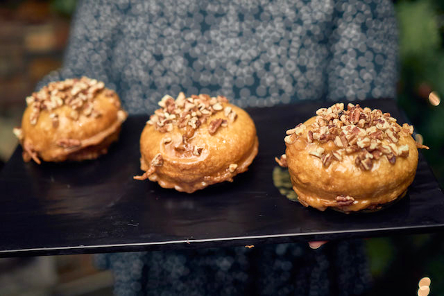 Comet's Cinnamon Bun with a Maple Glaze and Candied Pecans