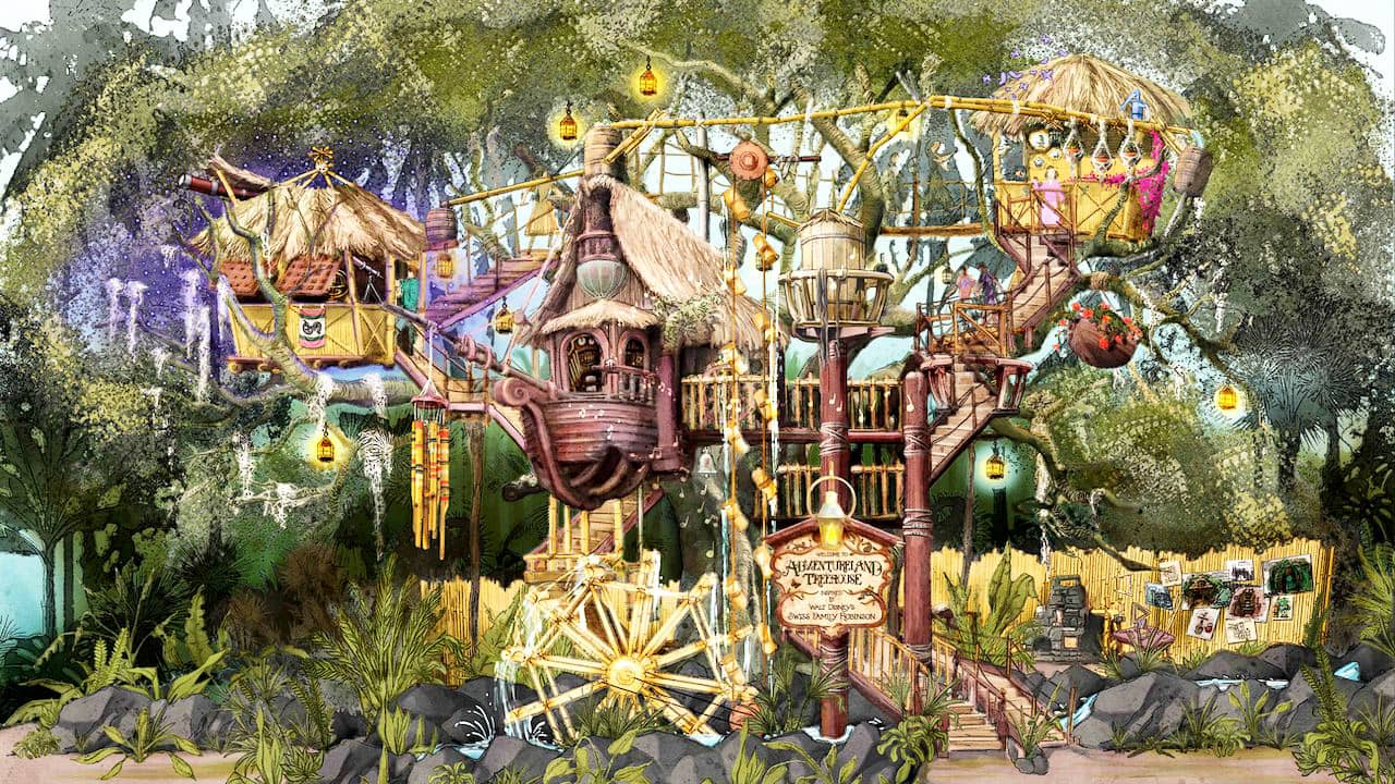 Adventureland Treehouse inspired by Walt Disney's Swiss Family Robinson