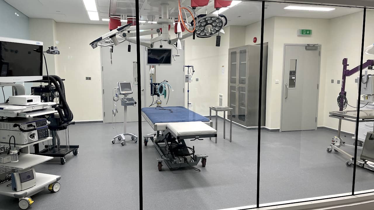 Surgery room at Yas SeaWorld Research & Rescue