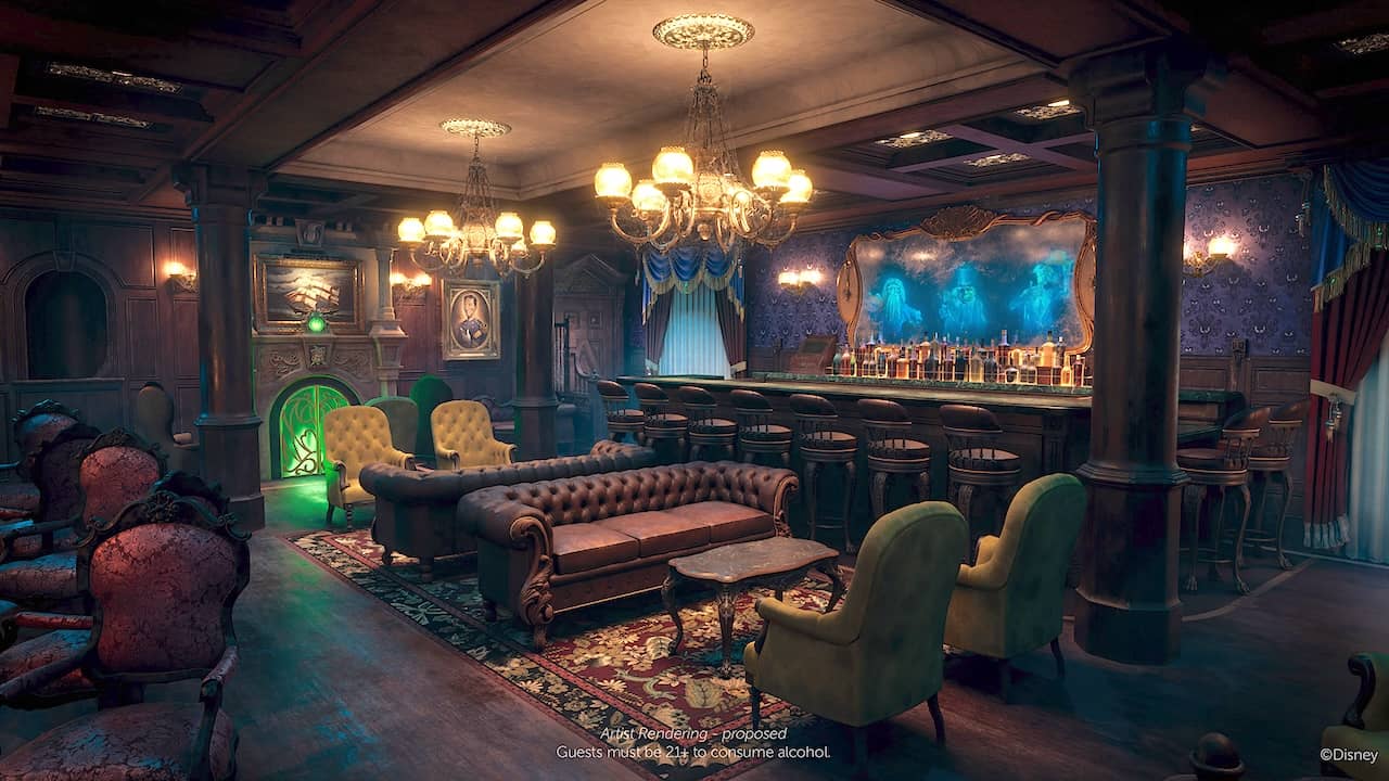 Haunted Mansion Parlor