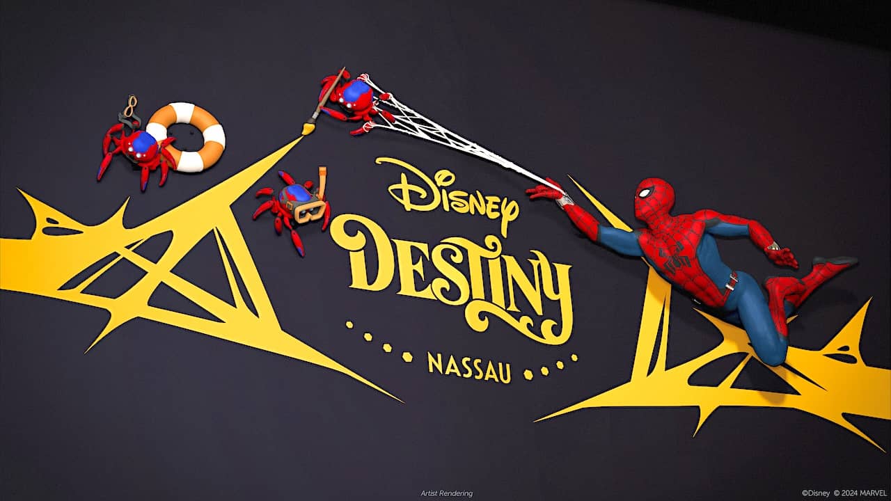 Spider-Man and Spider-Bots on Disney Destiny