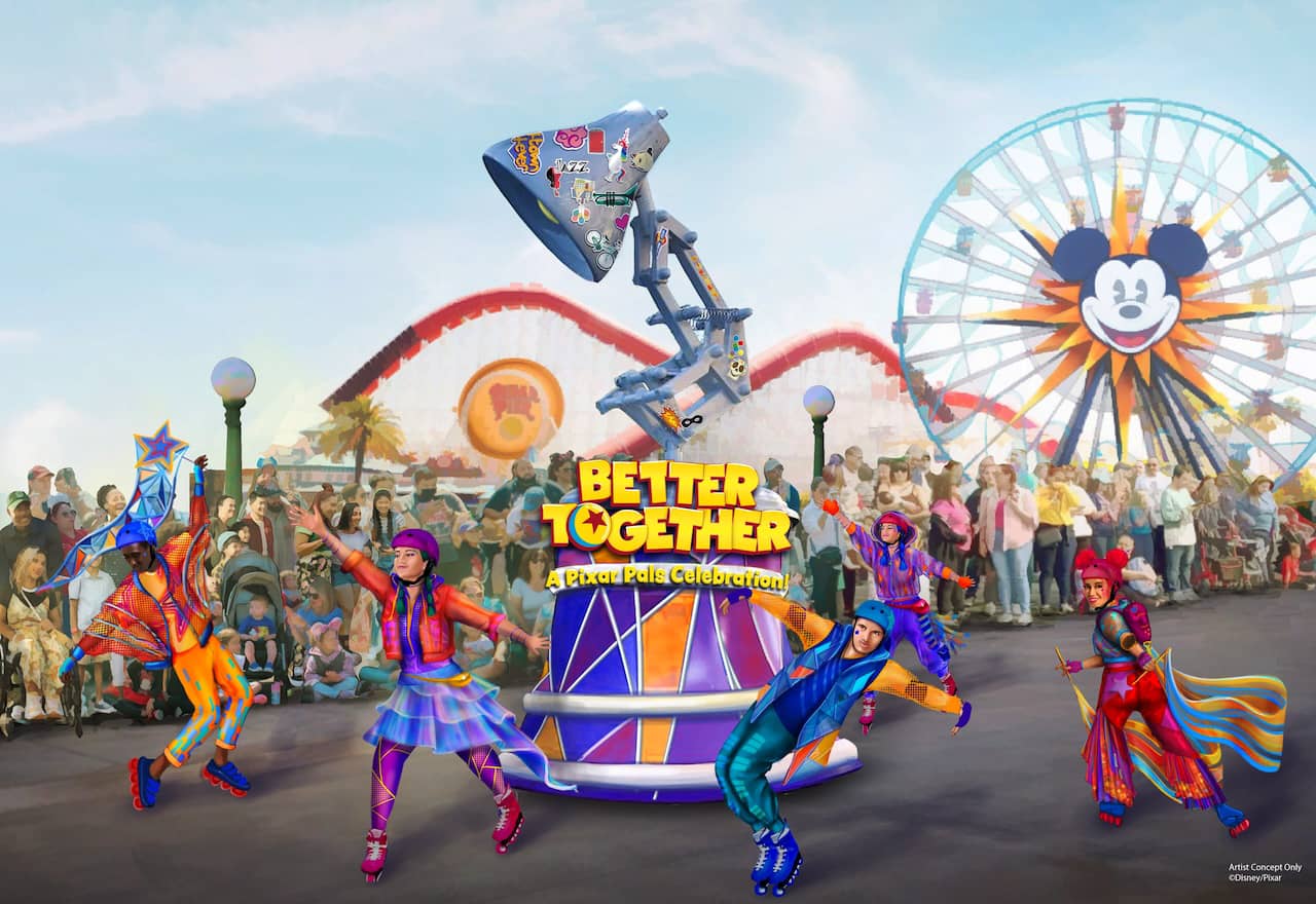 Better Together: A Pixar Pals Celebration float