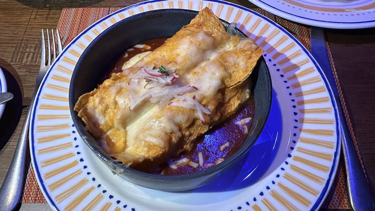 Red Chicken Enchiladas