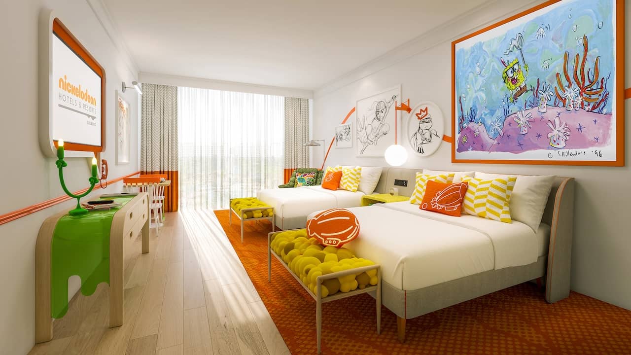 Nickelodeon Hotels & Resorts Orlando suite bedroom