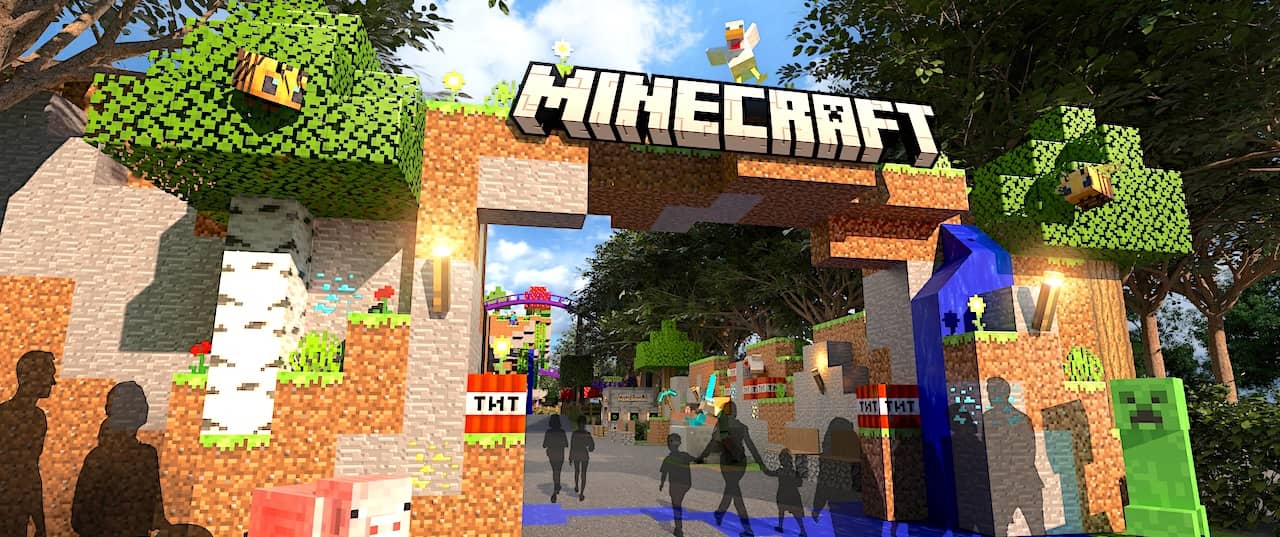 Minecraft is coming to theme parks in the US, UK