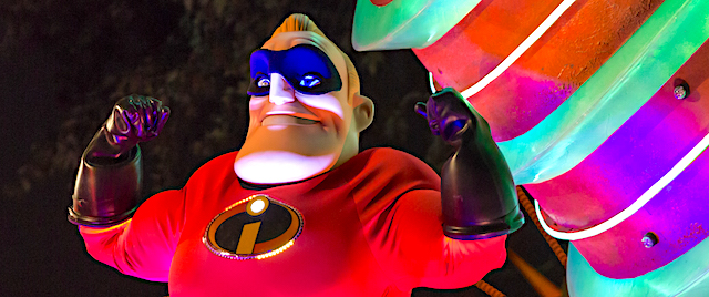 Disney 'paints the night' with a new Incredibles parade float