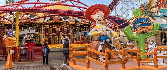 Jessie's Critter Carousel opens at Disney California Adventure