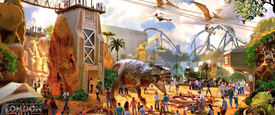 Flying Coaster to Lead The London Resort's Dinosaur Land