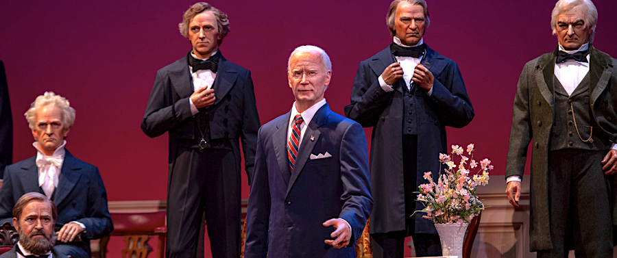 Joe Biden Joins Disney World's Hall of Presidents