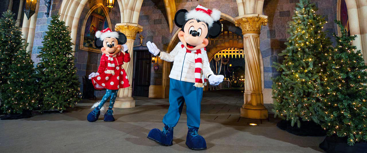 Mickey and Minnie Get New Holiday Looks at Disneyland