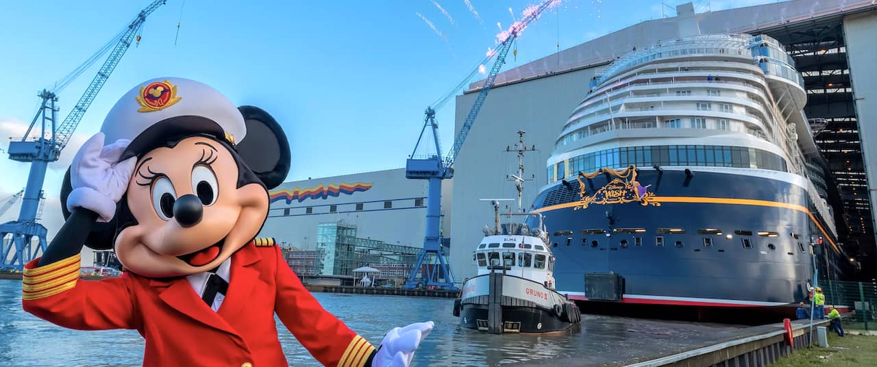 Disney Cruise Line's Newest Ship Hits the Water
