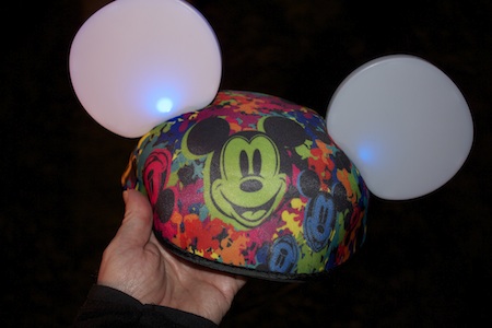 Disney Parks Light Up Mickey Mouse Ears Hat Multi Color Glow In