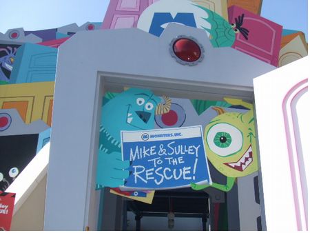 Disneyland Monsters Inc Attraction Ride Poster 2005 Mike 'n Sulley to the  Rescue